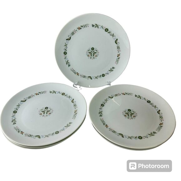 Noritake China 117 Dutch Treat Cookin & Serve Floral Plate 8 1/8”‎ Set of 7